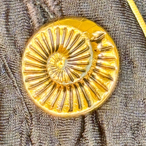 Sand Dollars Black and Gold Elastic Waist Romper - Picture 5 of 9